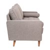 Flash Furniture Slate Gray Faux Linen Upholstered Tufted Sofa IS-PS100-GY-GG
